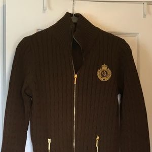NWOT LAUREN RALPH LAUREN ZIP SWEATER